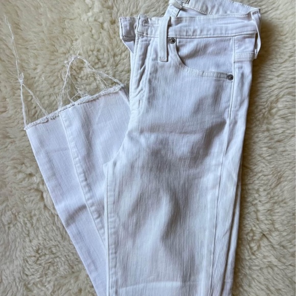 Madewell toothpick white denim - Picture 1 of 3